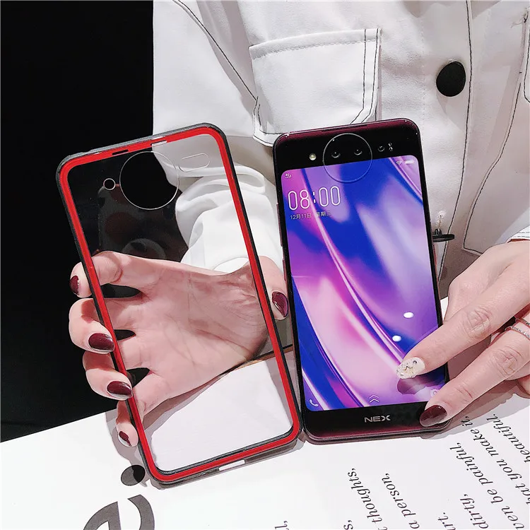 ДЛЯ VIVO NEX двойной дисплей обложка кожаный чехол Гибридный прозрачный стекло