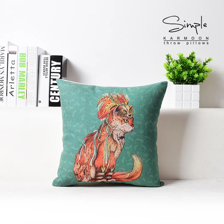 С изображением животных котов Лев лиса Наволочка на подушку Маскарадная маска