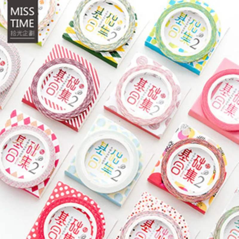 Бумажная Маскировочная лента MISS TIME basic украшение для скрапбукинга канцелярские