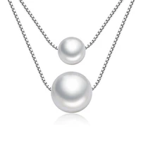new arrival high quality fashion pearl 925 sterling silver ladiespendant necklaces short chain jewelry women
