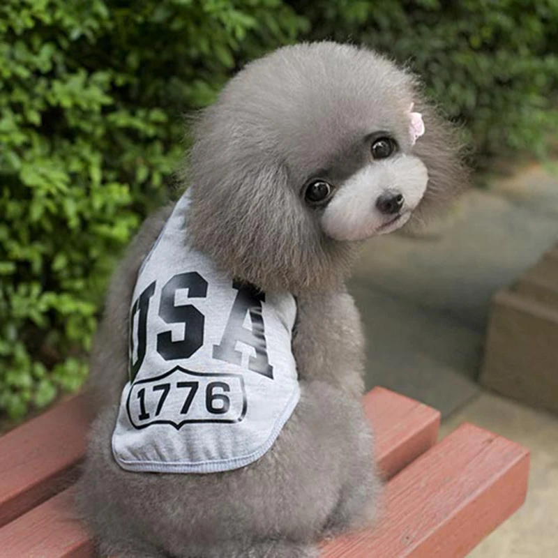 2018 искусственная одежда с принтом США Милый милый жилет для любимых домашних