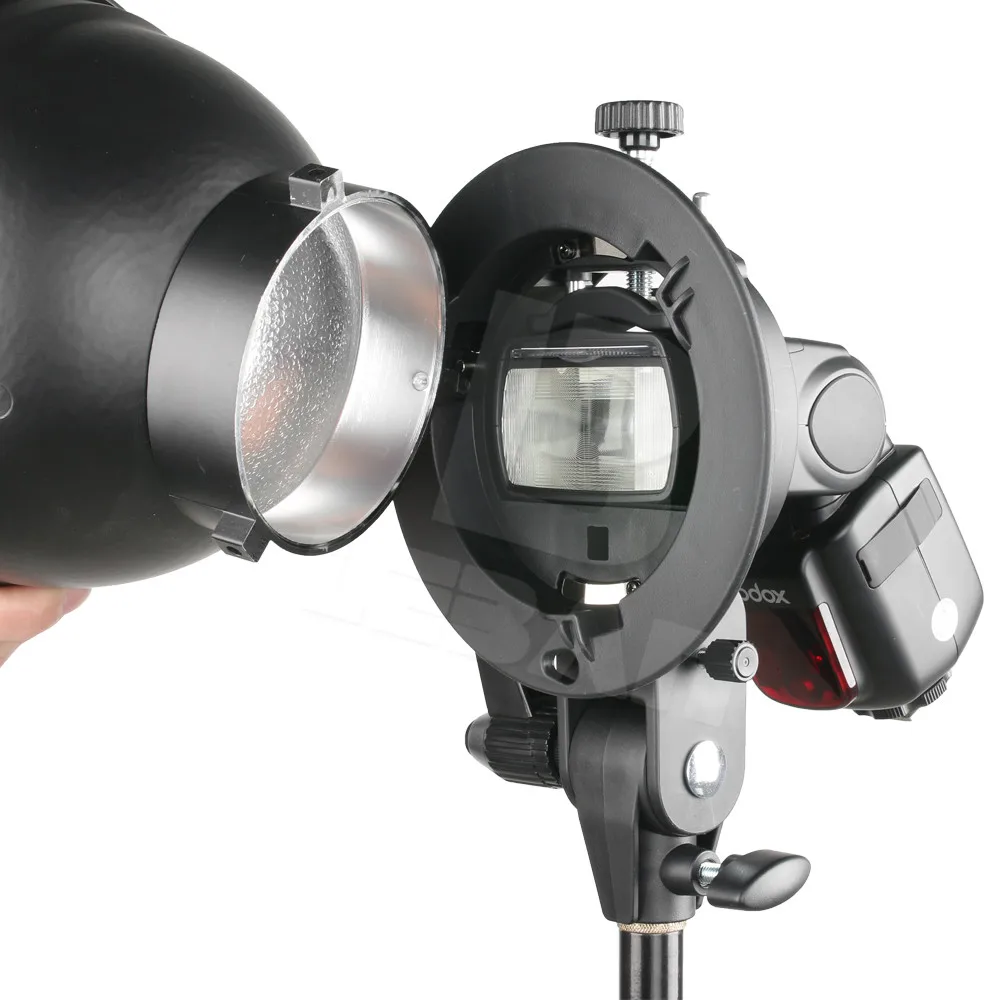 PRO Godox s образный кронштейн Bowens S держатель для вспышки Speedlite Snoot софтбокс Beauty Dish