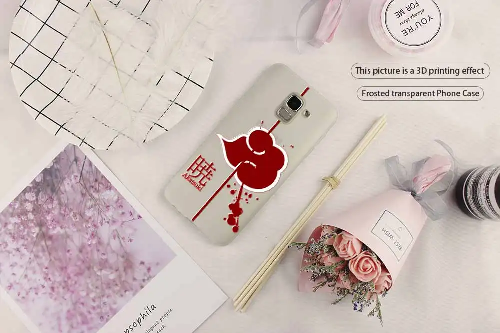 Ботинки в стиле аниме «Naruto Akatsuki дизайн для чехол для телефона samsung Galaxy j6 J8 J7 J5 J3 J4 Plus J610 Prime Мягкий силиконовый чехол