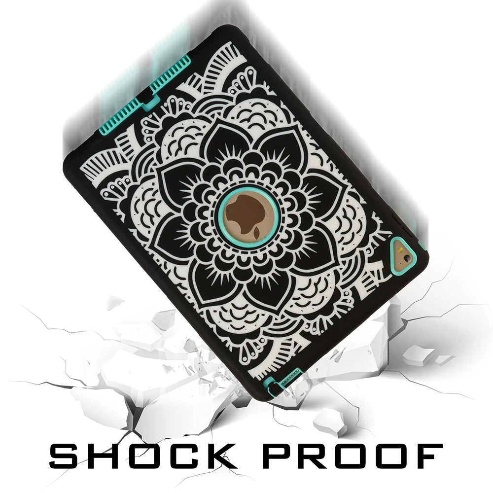 Чехлы с полной защитой для iPad воздуха 2 & Pro 9 7 дюймов Чехол ударопрочный