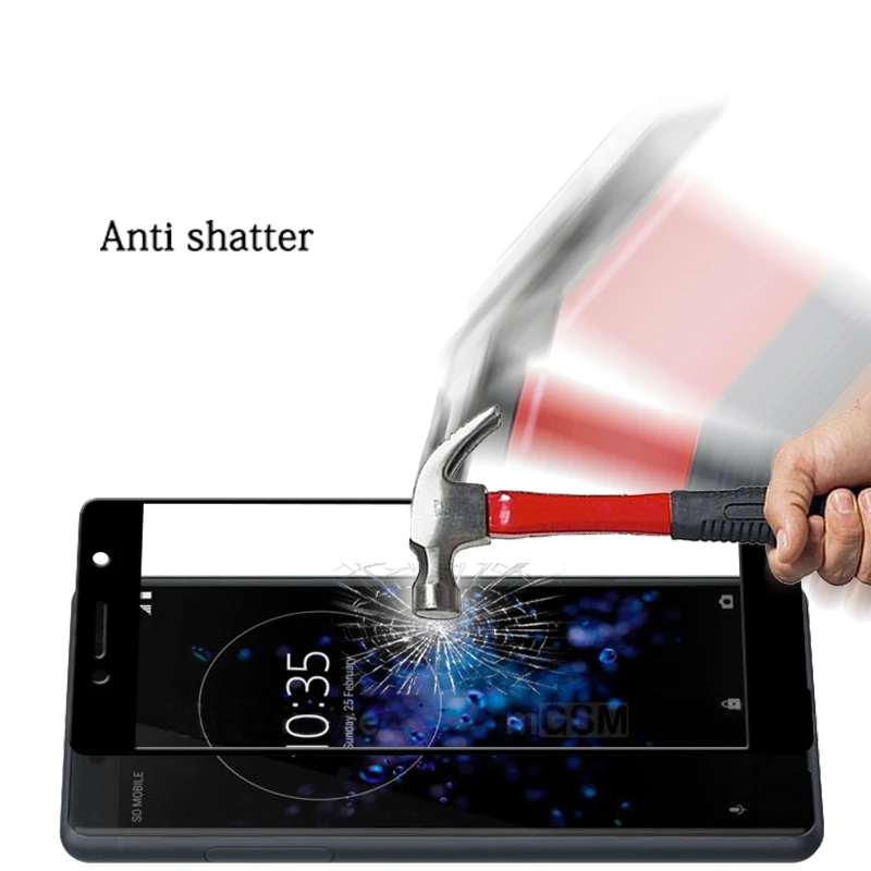 3D изогнутый край Полное покрытие стеклянная пленка для SONY Xperia XZ2 compact H8314