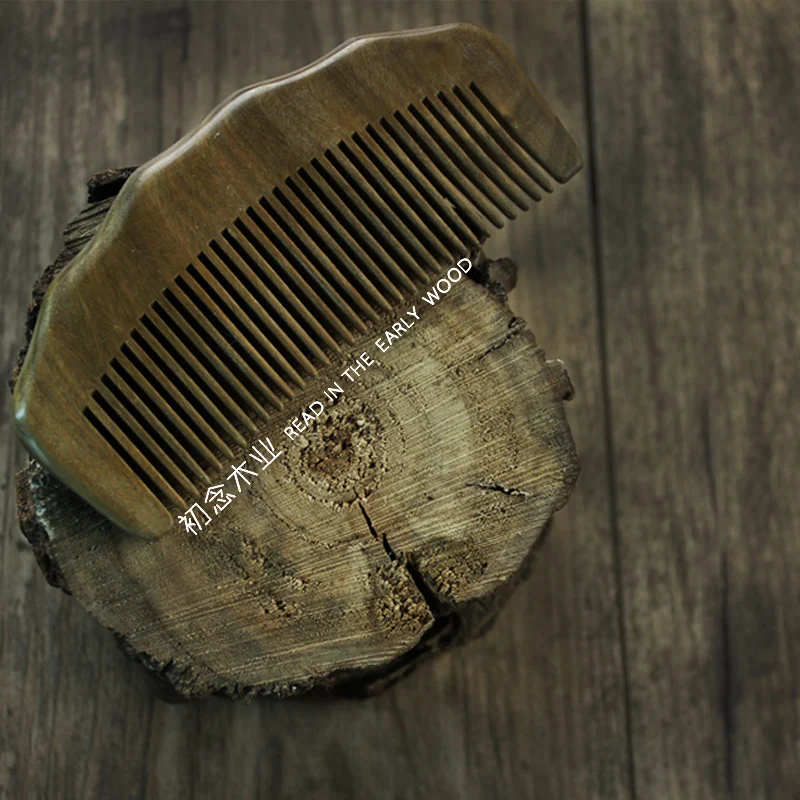 Wooden Green Sandalwood Combs MINI Pocket Intensive Comb Hair Brush Straightener Escova Hairbrush For Daughter Best Gift 003 | Красота и