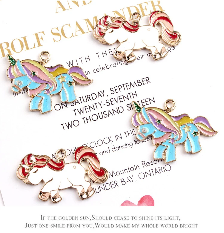 Wholesale 10pcs/lot 30*35mm Unicorn horse handmade Alloy Pendant necklaces bracelet DIY Fashion Jewelry Accessories | Украшения и