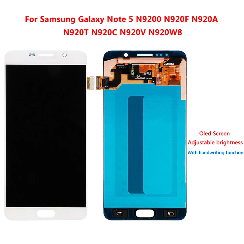 5.7'' Replacement Super Amoled Display For SAMSUNG Note 5 LCD N920F SM-N920F Touch Screen Digitizer Assembly | Мобильные