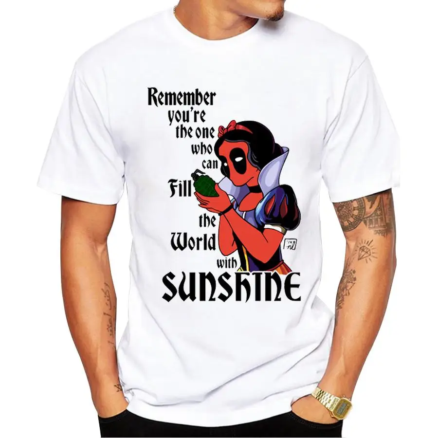 2018 Newest Men's Deadpool T shirt Fashion Punk Pug/ Fish/ Bat Printed Men T-Shirts Porco Rosso Design Funny tops tee | Мужская