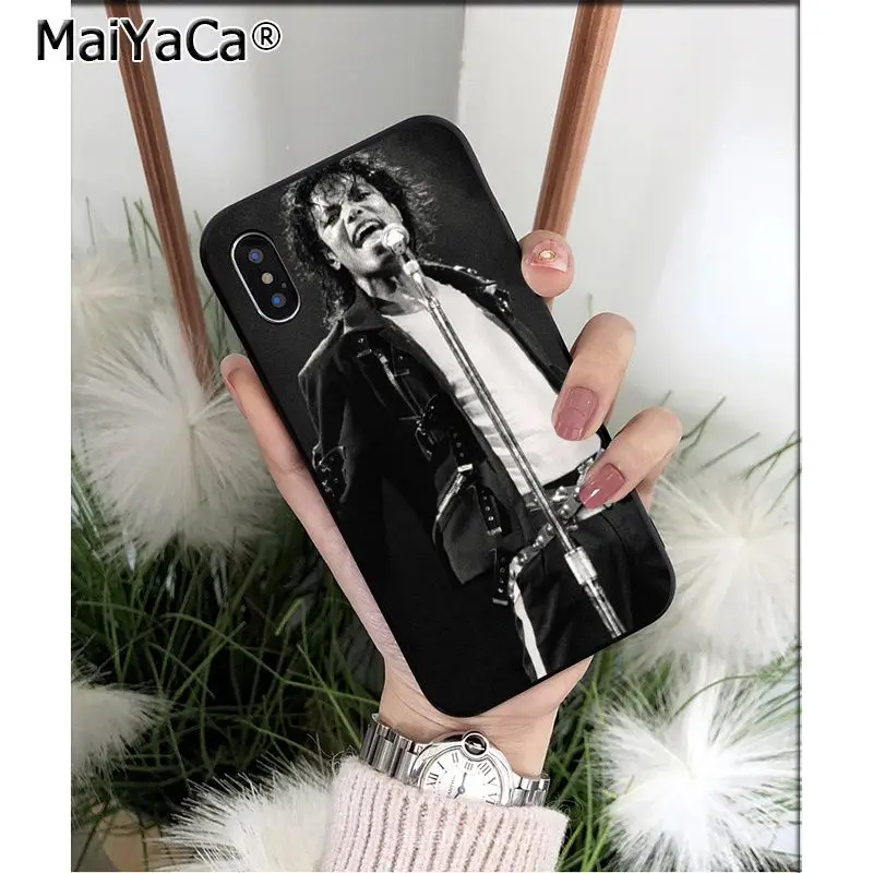 MaiYaCa Майкл Джексон ТПУ Мягкие аксессуары для телефона чехол iPhone X XS MAX 6 6S 7 7plus 8 8Plus 5