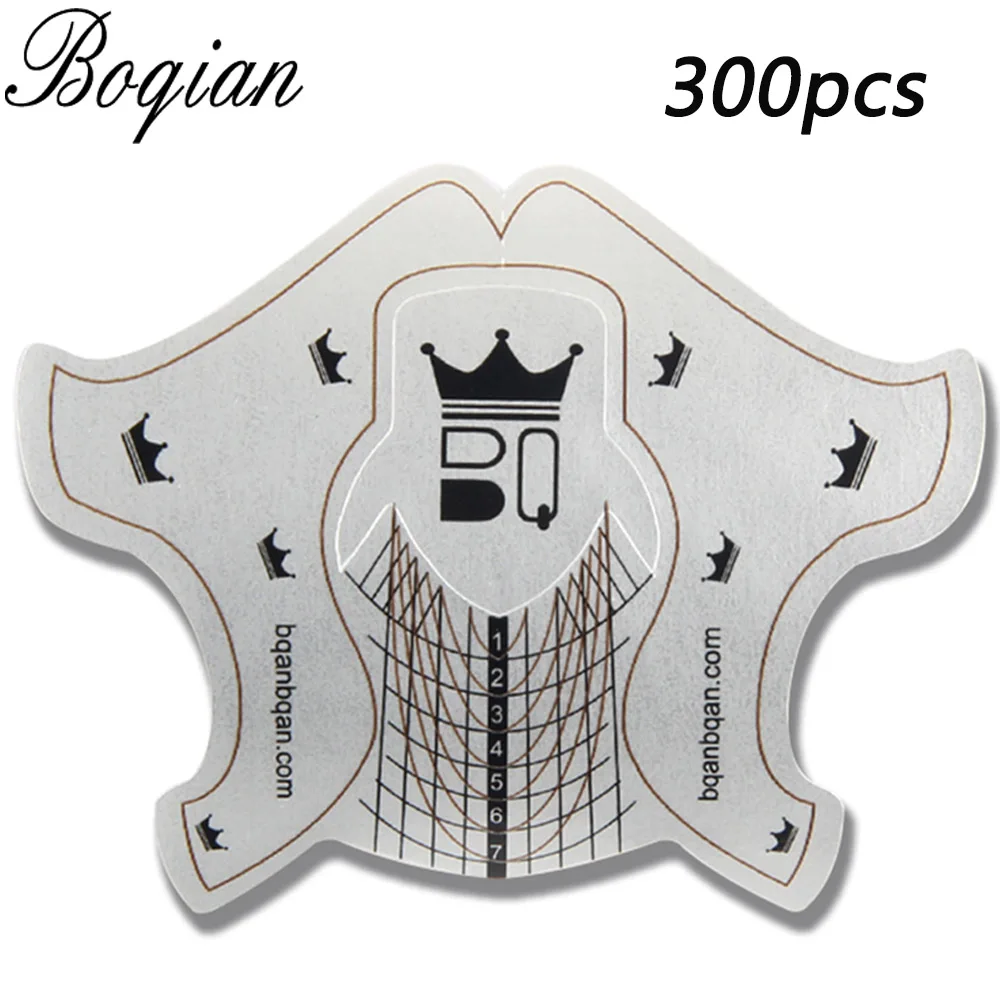 Профессиональная форма для ногтей из сплава BQAN 300 шт./рулон направляющая
