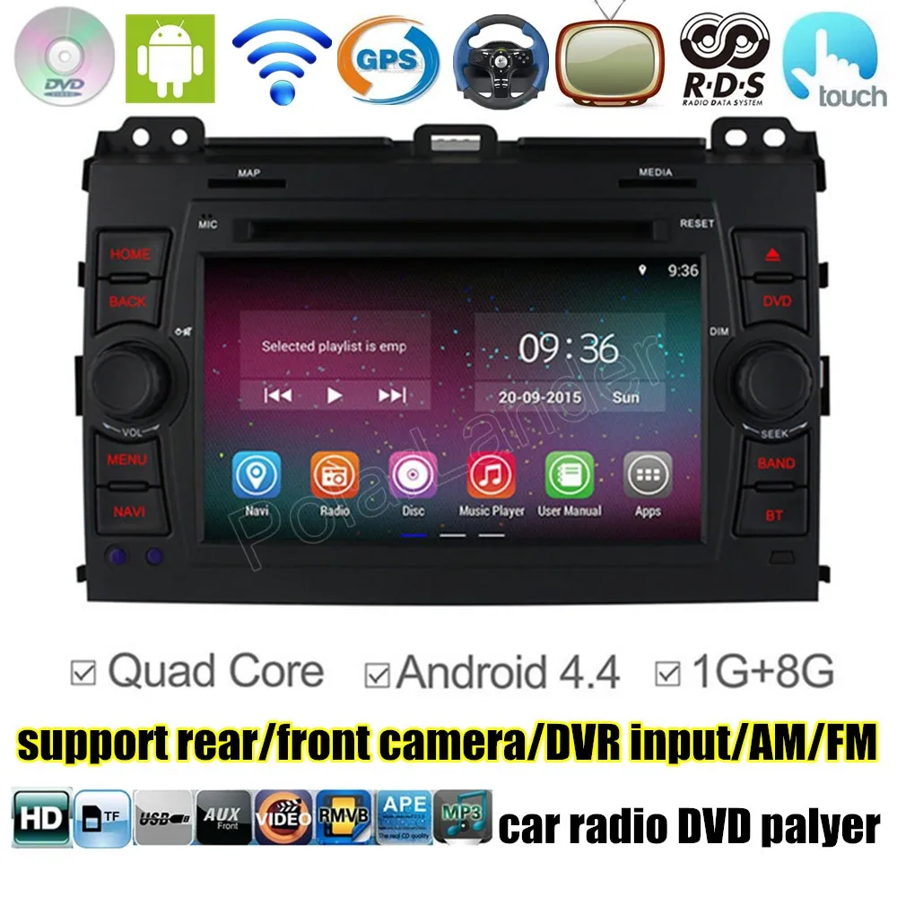Автомагнитола 2 din 7 дюймов MP5 MP4 DVD плеер GPS WIFI стерео для Toyota Land Cruiser Prado 120 2002 2009