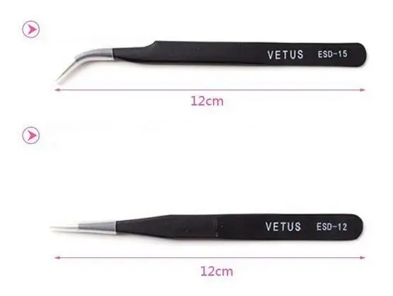 2018 VETUS прямые и кривые пинцеты для наращивания ресниц инструмент макияжа Красота