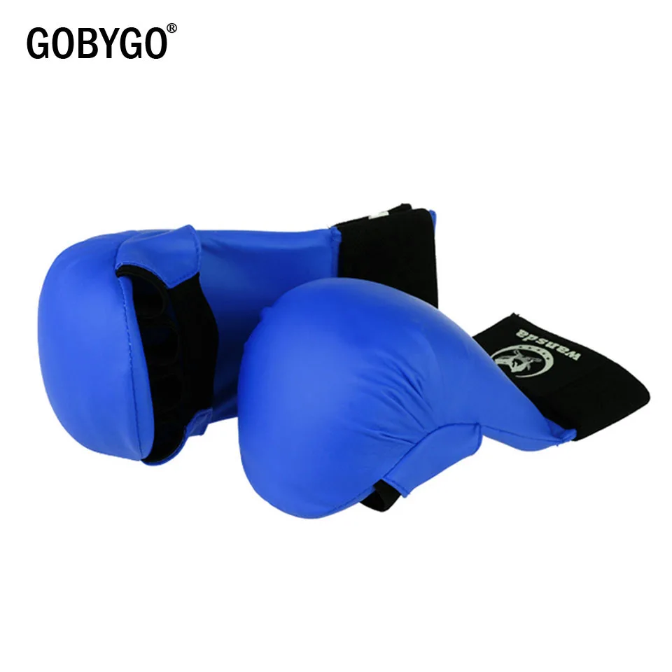 Кожаные бойцовские перчатки GOBYGO для фитнеса бокса на полпальца женщин мужчин