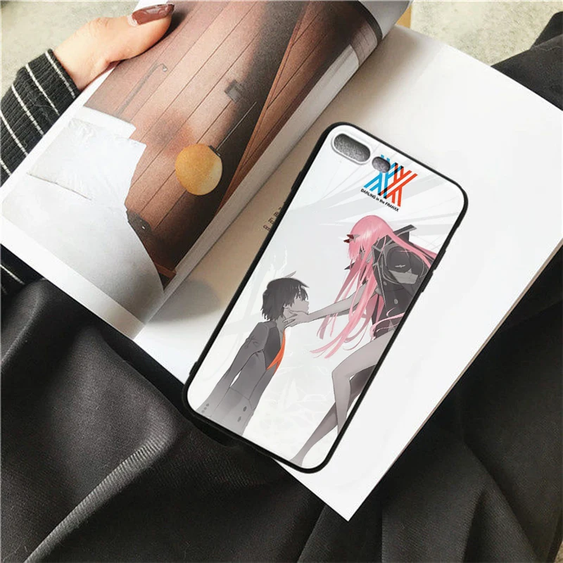 Мягкий чехол для телефона HOUSTMUST с анимацией дорогой в Franxx эстетике iPhone 6 6s 7 8X5 5S 6plus