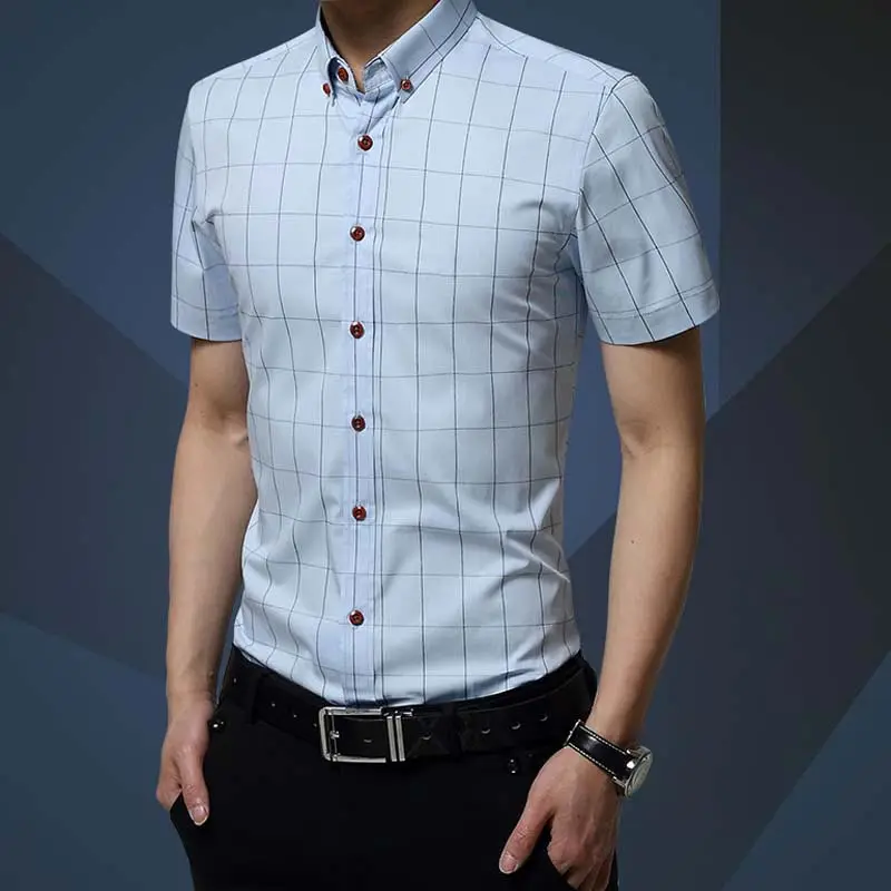 Для мужчин рубашка-Новинка рубашка с короткими рукавами летняя Бизнес