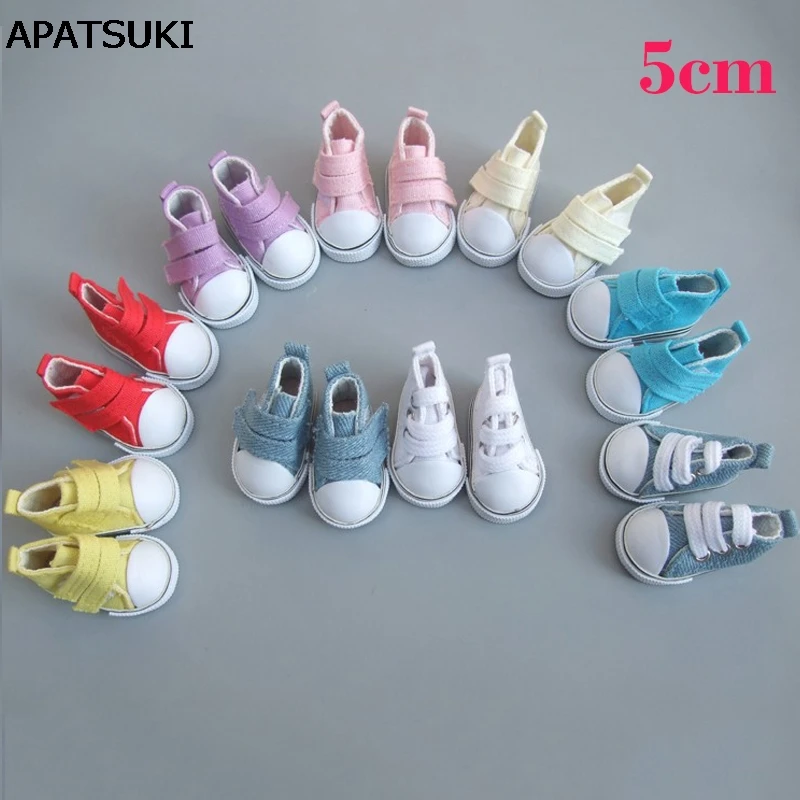 Джинсовые кроссовки обувь для русской куклы 5 см парусиновая BJD мини игрушечная