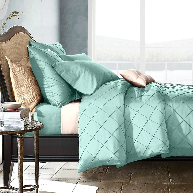 Роскошный комплект постельного белья из выстиранного шелка с ручной вышивкой