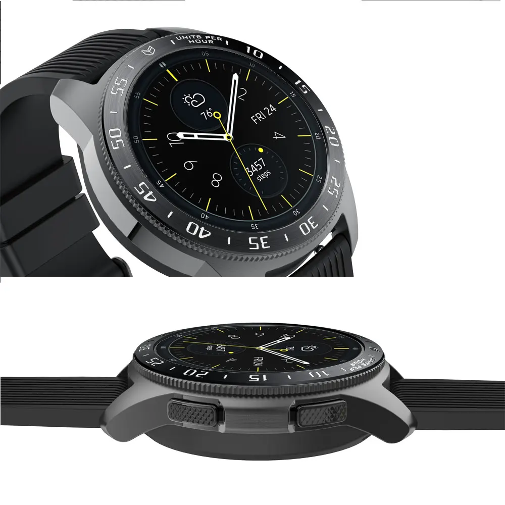 Чехол для смарт-часов Samsung Galaxy Watch 42 мм с кольцом и клейким покрытием защитой от