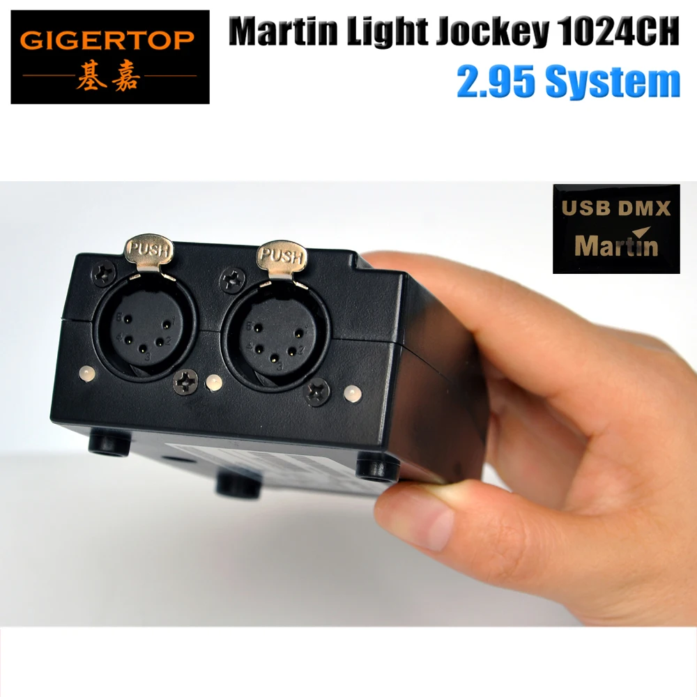 TIPTOP 5PIN DMX 1024 выход Martin Lightjockey сценический компьютерный ПК контроллер программного обеспечения 2,7 версия нет необходимости ключ USB 1024 Универсальный