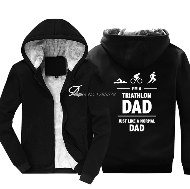Повседневная мужская толстовка с капюшоном I'm A Triathlon Dad Triathlete/День отца/идея