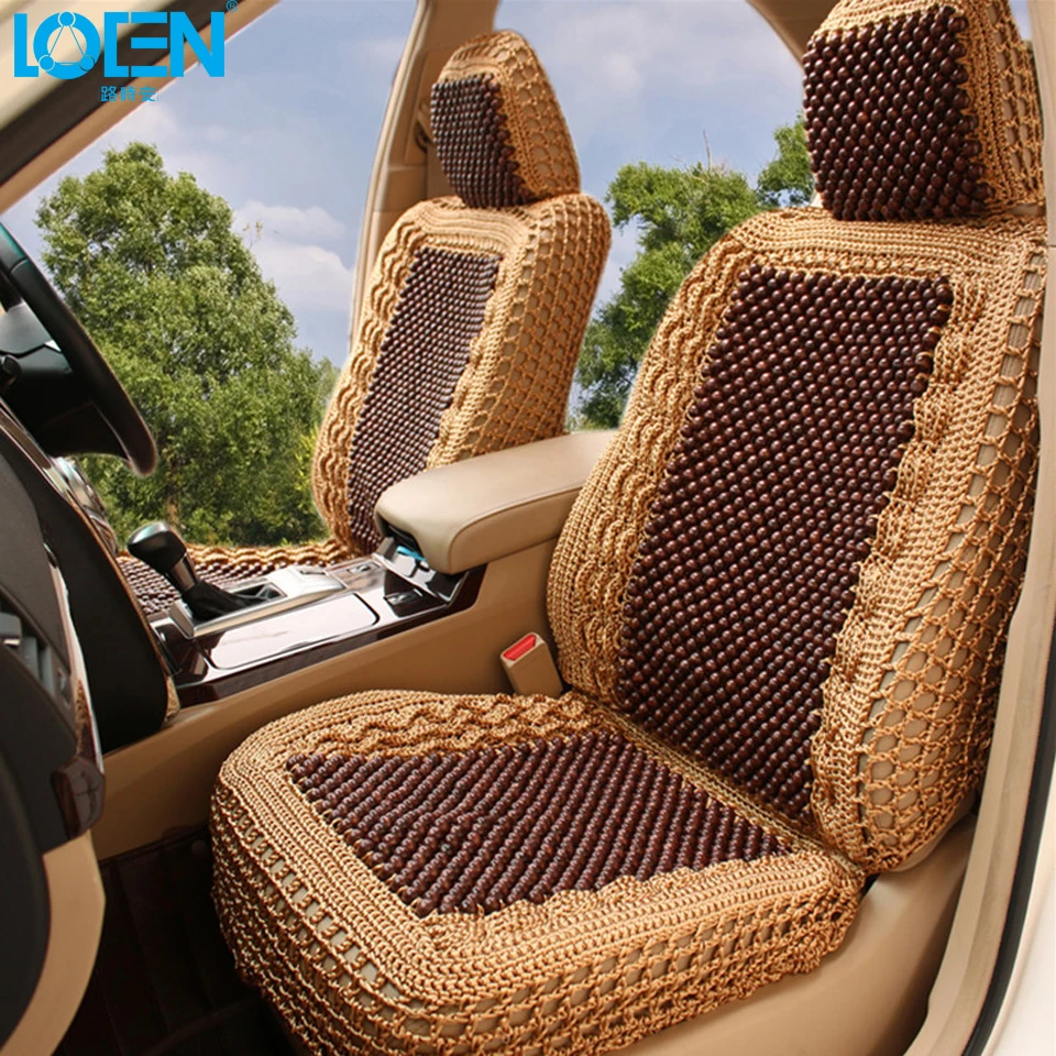 Роскошная подушка для автомобильного сиденья LOEN плетеная вручную из ледяного
