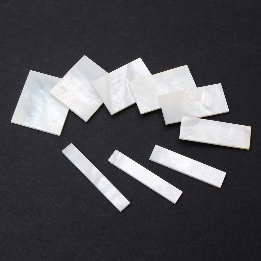 

Guitar Inlay Material White Block 1.5mm/0.05'' Thickness For Vintage Guitar Banjo Mandolin Accessories