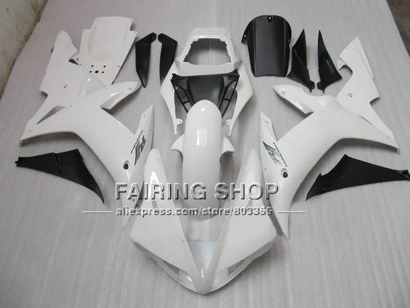 Hot sale white custom fairing for YAMAHA bodywork YZF1000 02 03 YZF R1 2002 2003 yzf r1 body parts Aftermarket +7gifts | Автомобили и