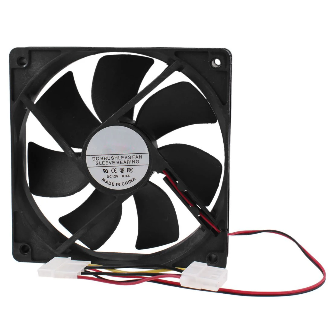 

PC Brushless DC Cooling Fan 4 Pin Connector 7 Blades 12V 12cm 120mm