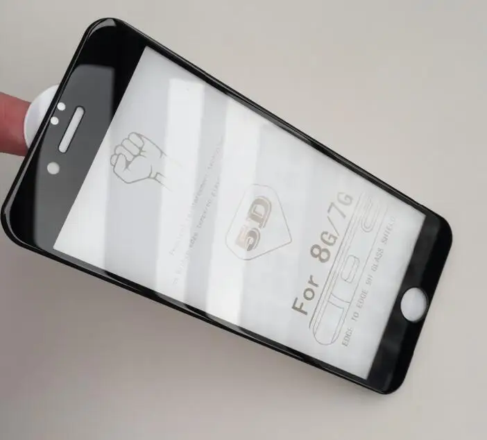5D полное покрытие протектор экрана для iPhone 6 6s 7 закаленное стекло 8 X стеклянная
