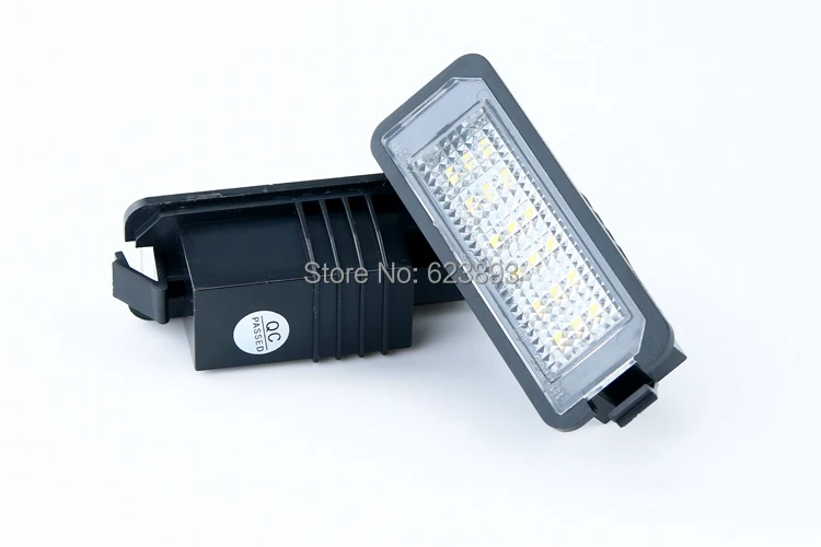 Бесплатная доставка 2x безошибочный Белый светодиодный номерной знак для Volkswagen VW