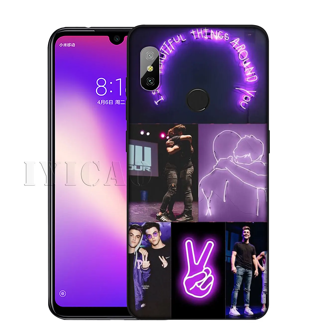 IYICAO dolan twins Coque Soft Silicone Phone Case for Xiaomi Redmi K30 K20 8A 7A 6A 5A S2 GO Note 8 8T 7 5 6 Pro Black Cover |