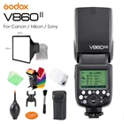Godox Ving V860II V860IIC  V860IIN  V860IIS TTL HSS 18000 Втлитий-ионная батарея Speedlite Flash для Canon Nikon Sony DSLR + подарок