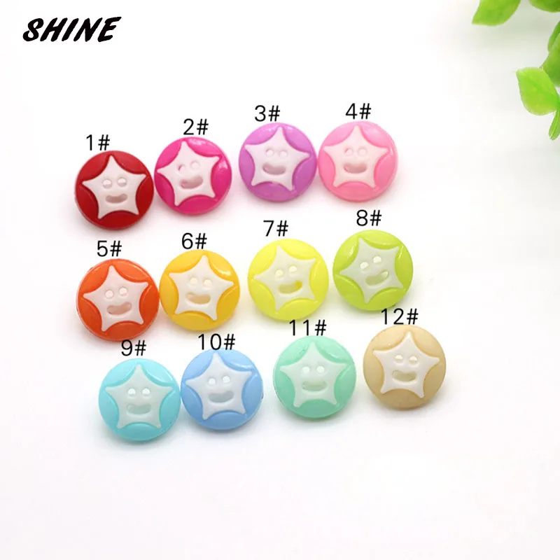 Блестящая Смола Швейные Кнопки Скрапбукинг Круглый Многоцветный смешанный