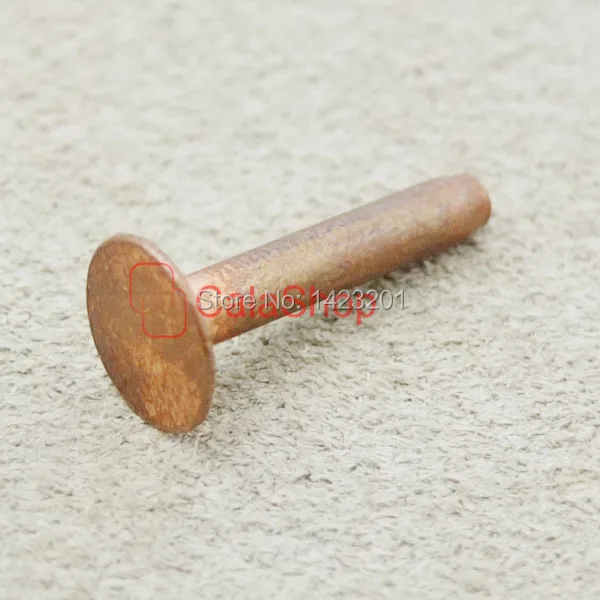 Твердые медные заклепки и заусенцы 9 мм 100 шт./лот постоянный крепеж манометр
