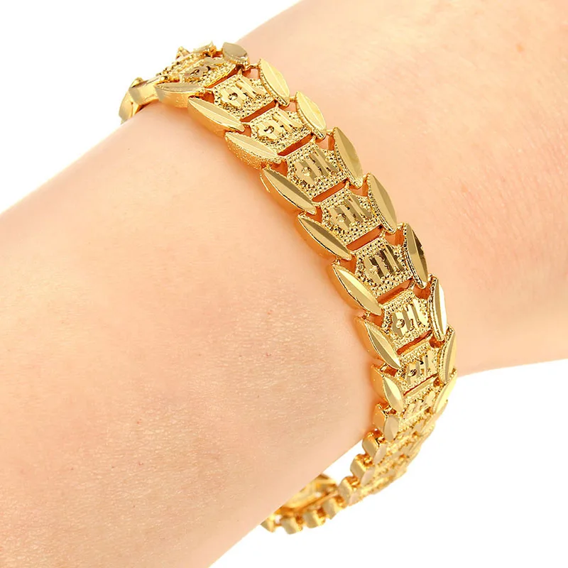 Style 6 Модный позолоченный браслет в стиле панк с бабочкой и сердцем, 24 K, медные браслеты и браслеты для мужчин и женщин, не выцветает - Окраска металла: Style 6