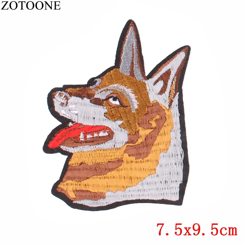 ZOTOONE нашивка с животными Волк тигр наклейки сделай сам утюжок на одежду
