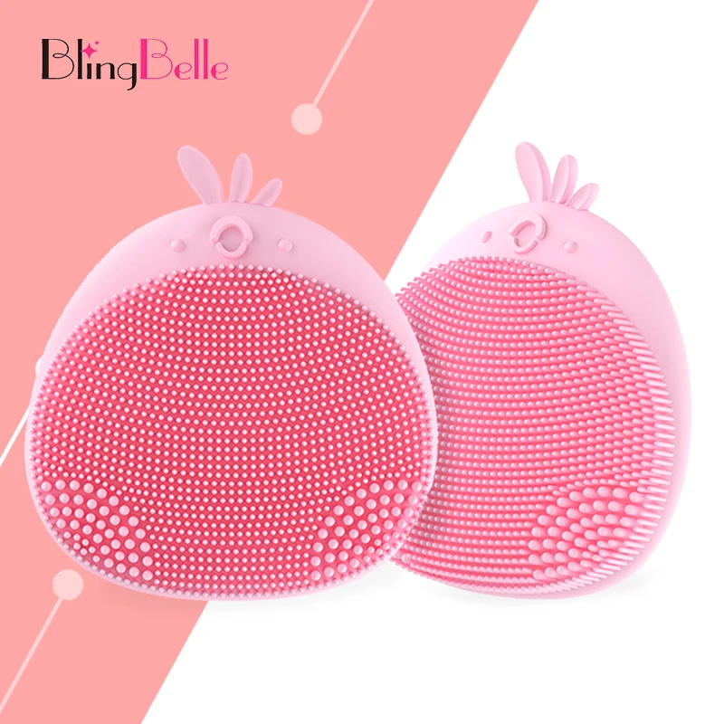 BlingBelle силиконовая мини электрическая Массажная щетка для очистки лица мытья