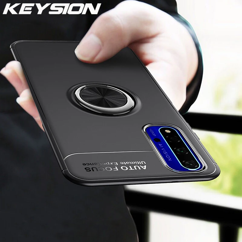 Чехол для телефона KEYSION с кольцом держателем Huawei Honor 20 Pro 10i магнитная