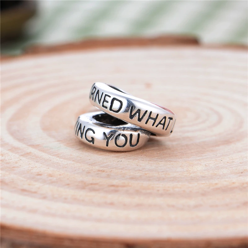 2 шт./лот I &quotVE узнал что такое любовь от любящего тебя шармы на память бусы