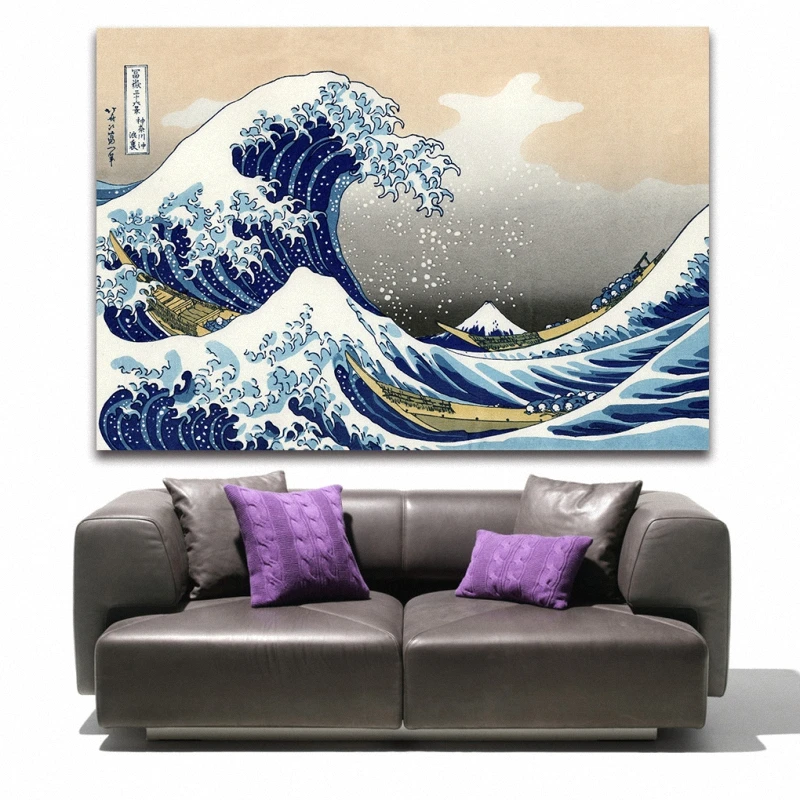 Thirty-six Views of Mount Fuji Famous Japanese Painting Ukiyo-e Master Works HD Prints Canvas for Office Home Decor | Дом и сад