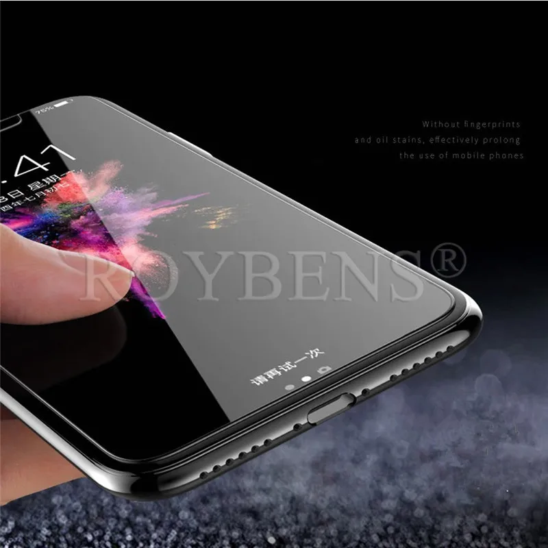 5D изогнутое закаленное стекло для iPhone XS Max полное покрытие краев Защита экрана X