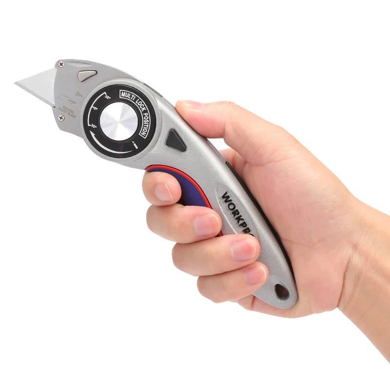 workpro new folding knife security knives utility knife aluminum handle pipe cutter free global shipping