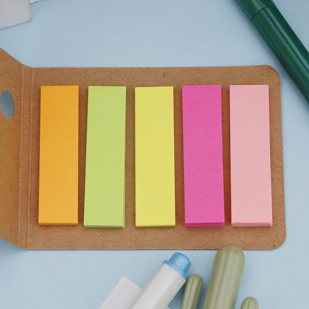 

1PCS Candy Color 100 Pages Book Mark Memo Paper Notes Scrapbooking Sticker Paper
