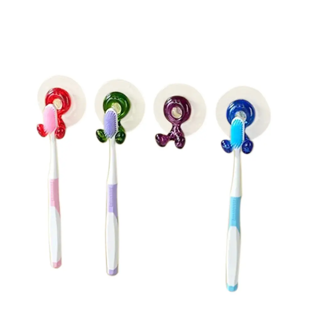 

Toothbrush Holder Fashion Home Bathroom Toothbrush Suction Cup Holder Rack Wall Mount Hang Stand