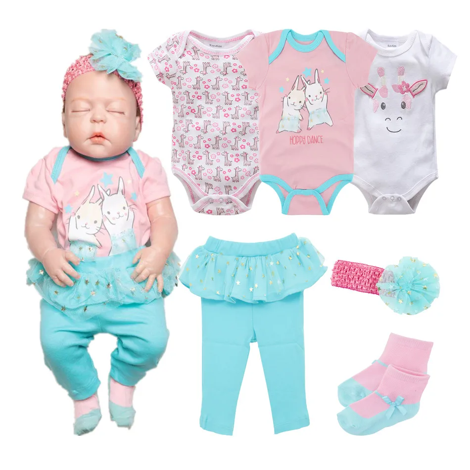Kavkas Cotton Cartoon Baby Girl Boy Clothes Set Short Sleeve Summer Infant Dress Suit Embroidery Toddler Bodysuit Sets | Детская одежда