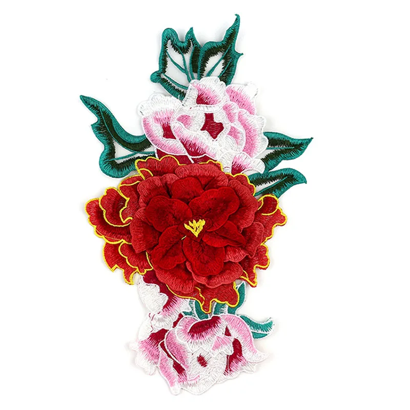 3D flowers Embroidery patch parches sew on dress coat bag applique Clothing accessories bordados para ropa DIY | Дом и сад