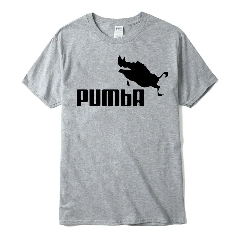 2017 Новый Последний Мужской Забавный Пумба Футболки Camisa Masculina Короткий Рукав