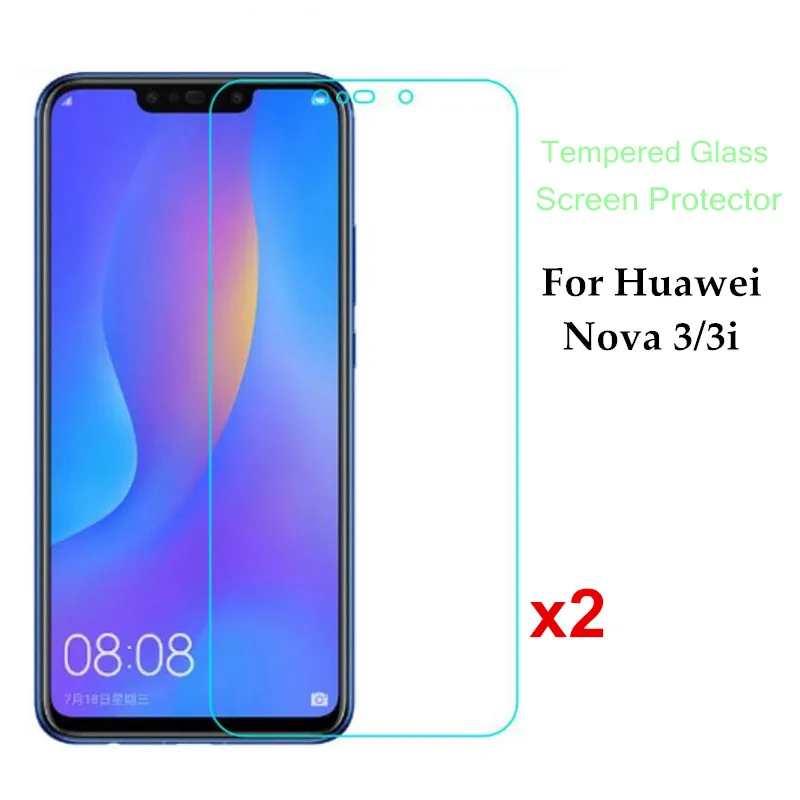 CCDZ 2 шт. 9 H закаленное Стекло для huawei Nova 3 3i Экран протектор Защитная пленка