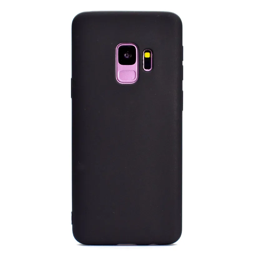 Чехол HEMASOLY для Samsung S9 однотонный мягкий чехол из ТПУ Galaxy S8 Plus силиконовый защитная